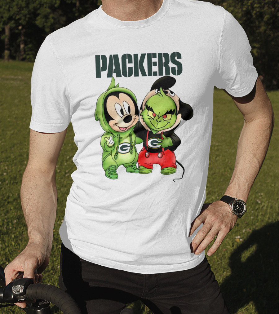 Packers Mickey And Grinch T-Shirt