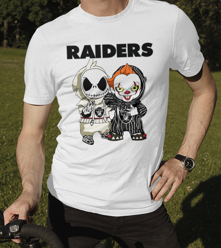 Raiders Jack-Pennywise Crossover Characters T-Shirt