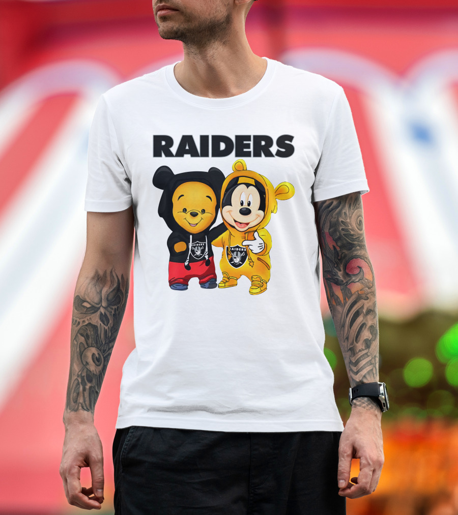 Raiders Pooh Mickey T-Shirt