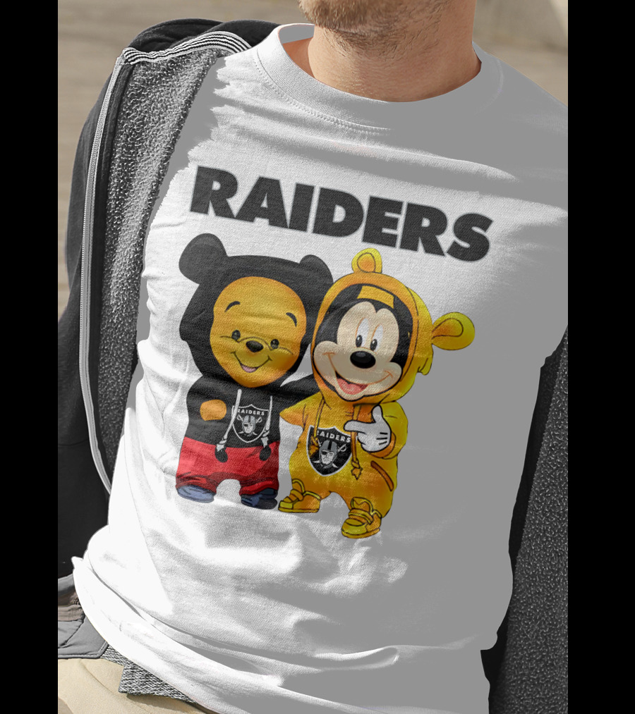 Raiders Pooh Mickey T-Shirt