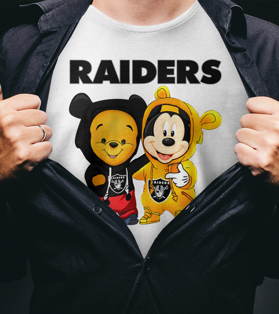 Raiders Pooh Mickey T-Shirt