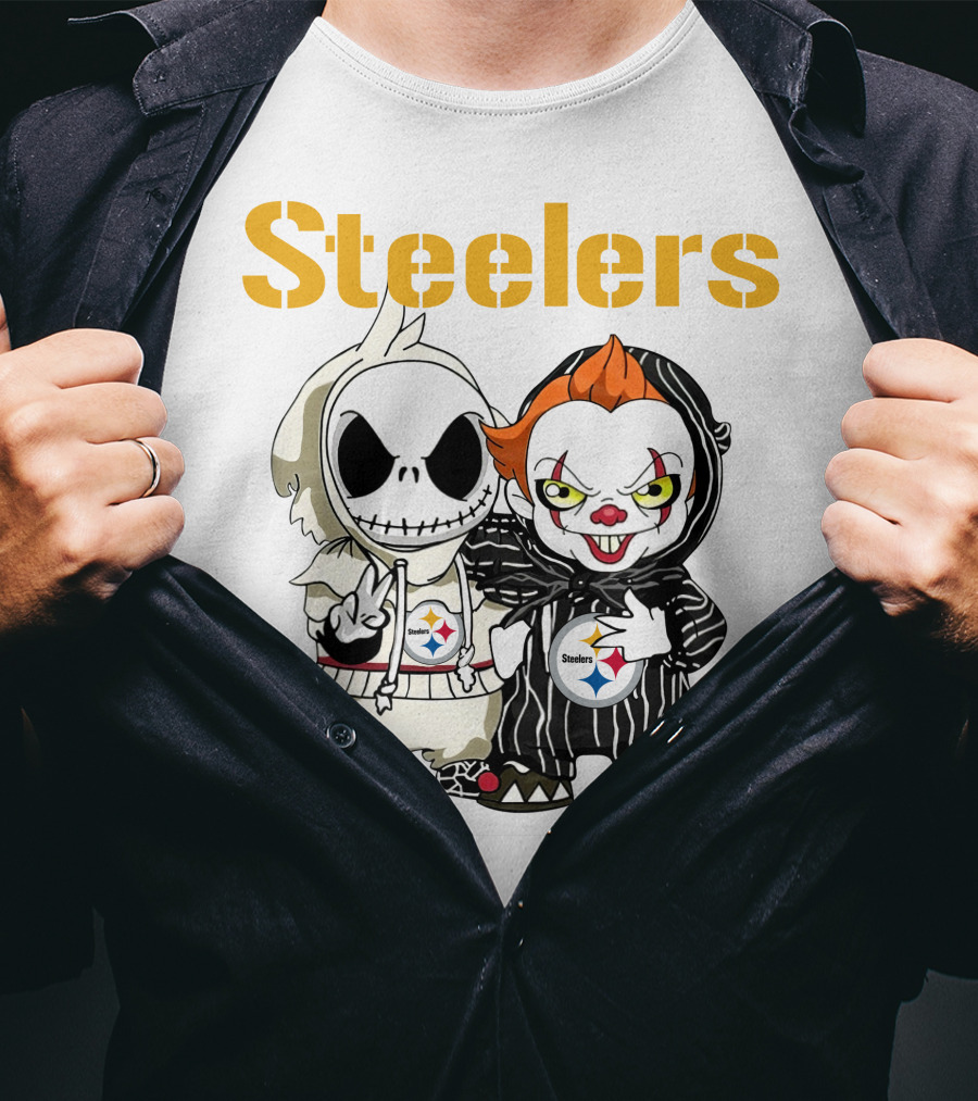 Steelers Jack Pennywise Cartoon Characters T-Shirt