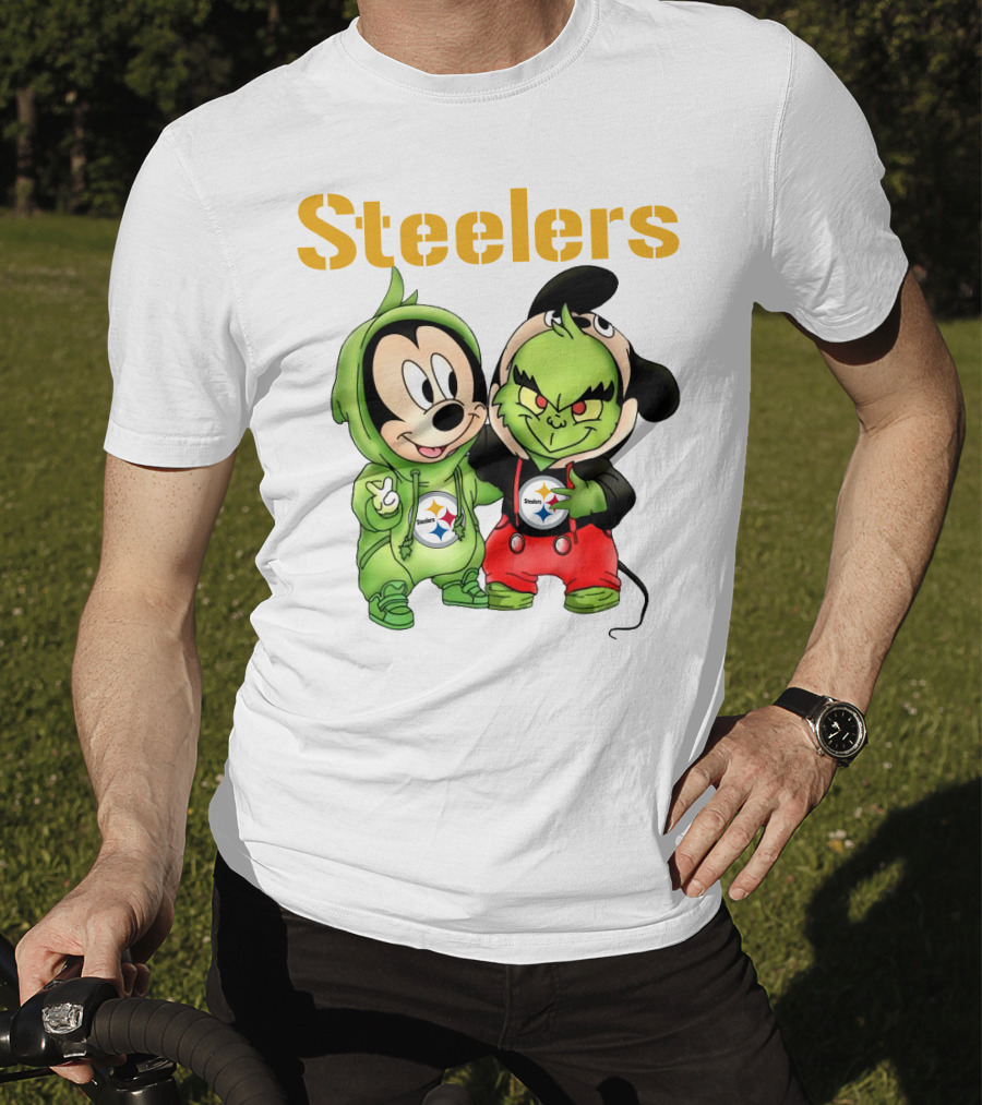 Steelers Mickey And Grinch T-Shirt