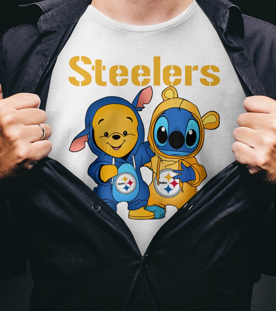Steelers Pooh Stitch T-Shirt