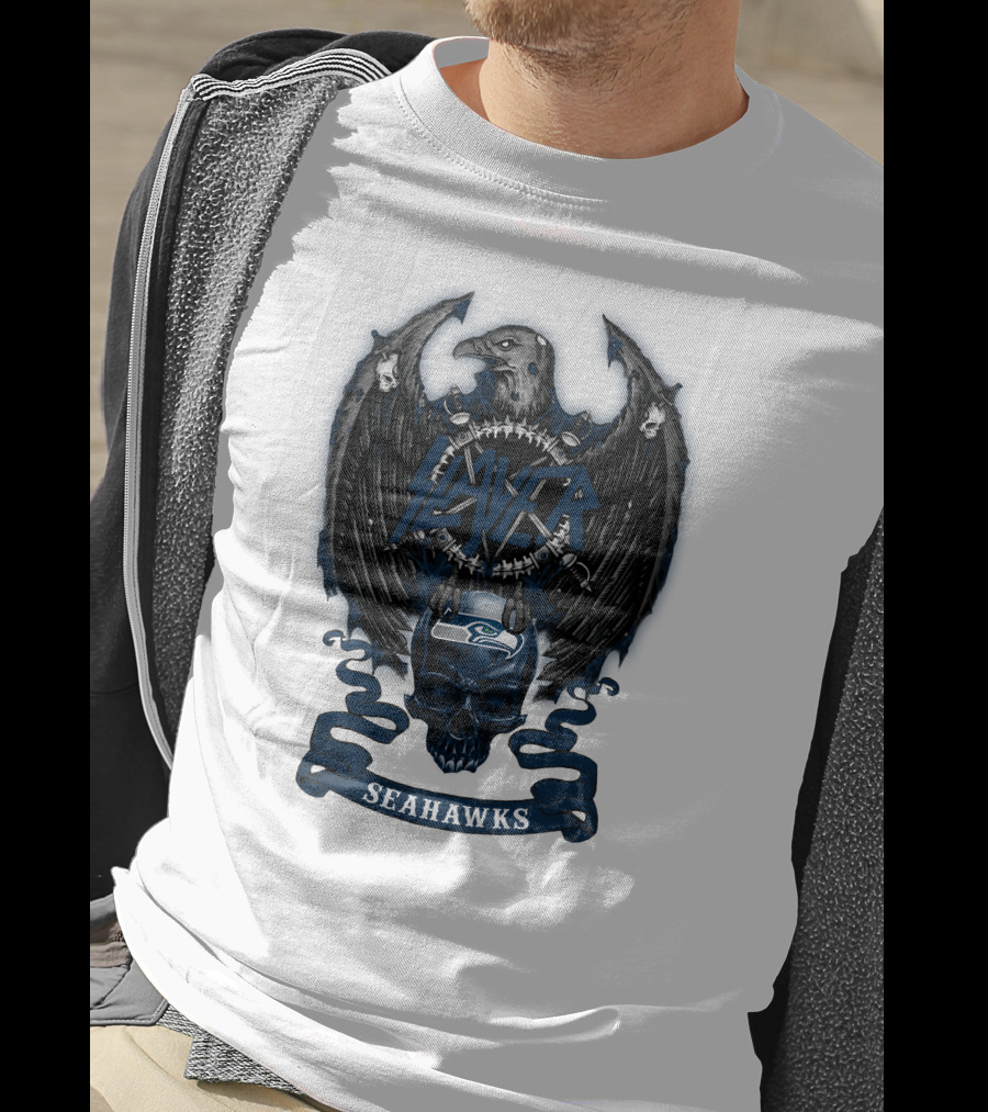 Skull Seahawks Slayer Nfl 29 T-Shirt