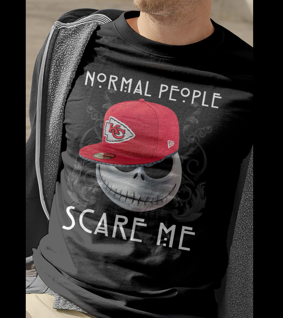 Normal People Scare Me Kansas City Chiefs Hat T-Shirt