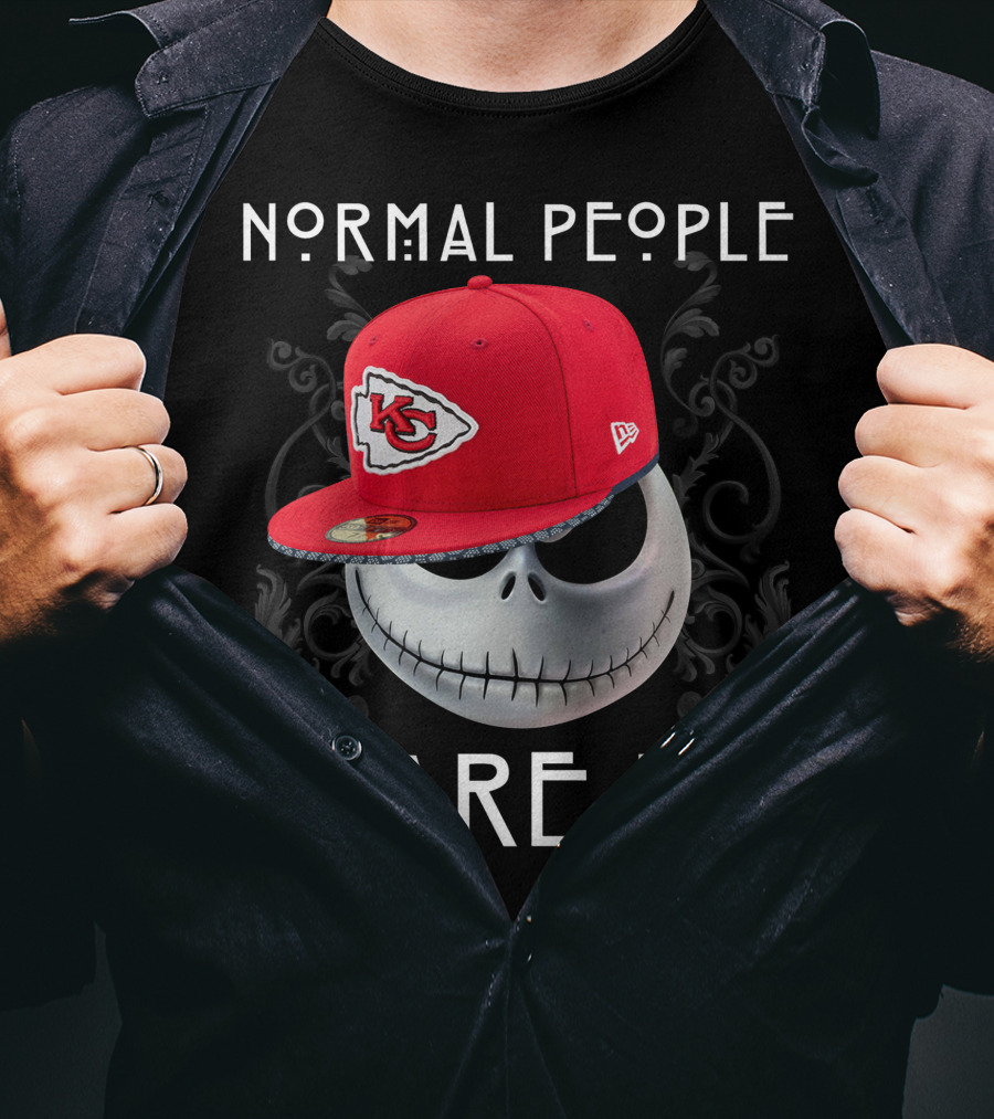 Normal People Scare Me Kansas City Chiefs Hat T-Shirt