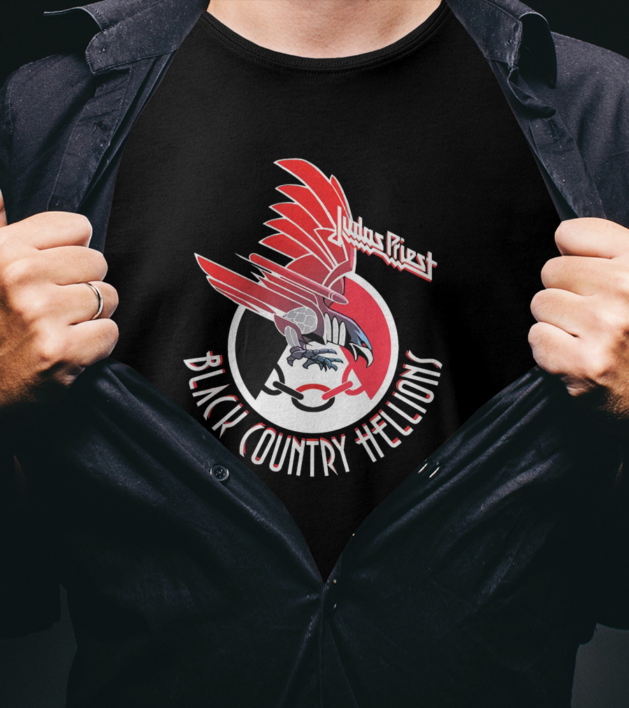 Judas Priest Black Country Hellions T-Shirt