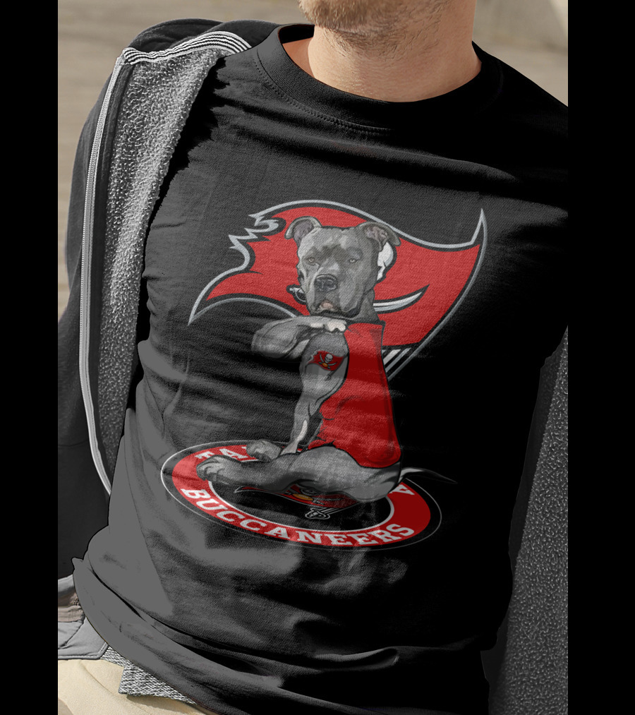 Tampa Bay Buccaneers Dog Pit Bull T-Shirt
