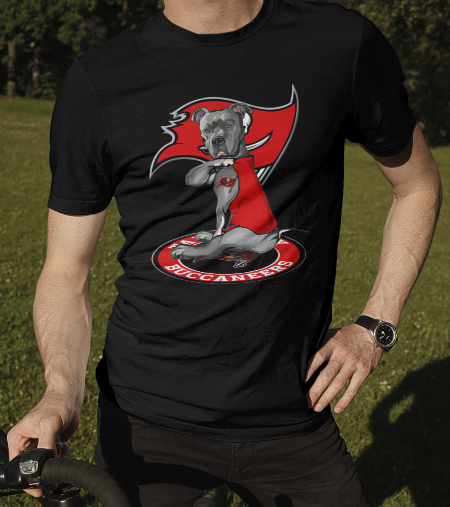 Tampa Bay Buccaneers Dog Pit Bull T-Shirt