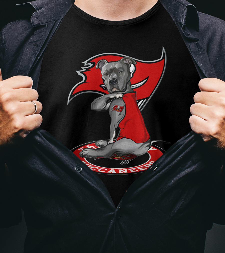Tampa Bay Buccaneers Dog Pit Bull T-Shirt