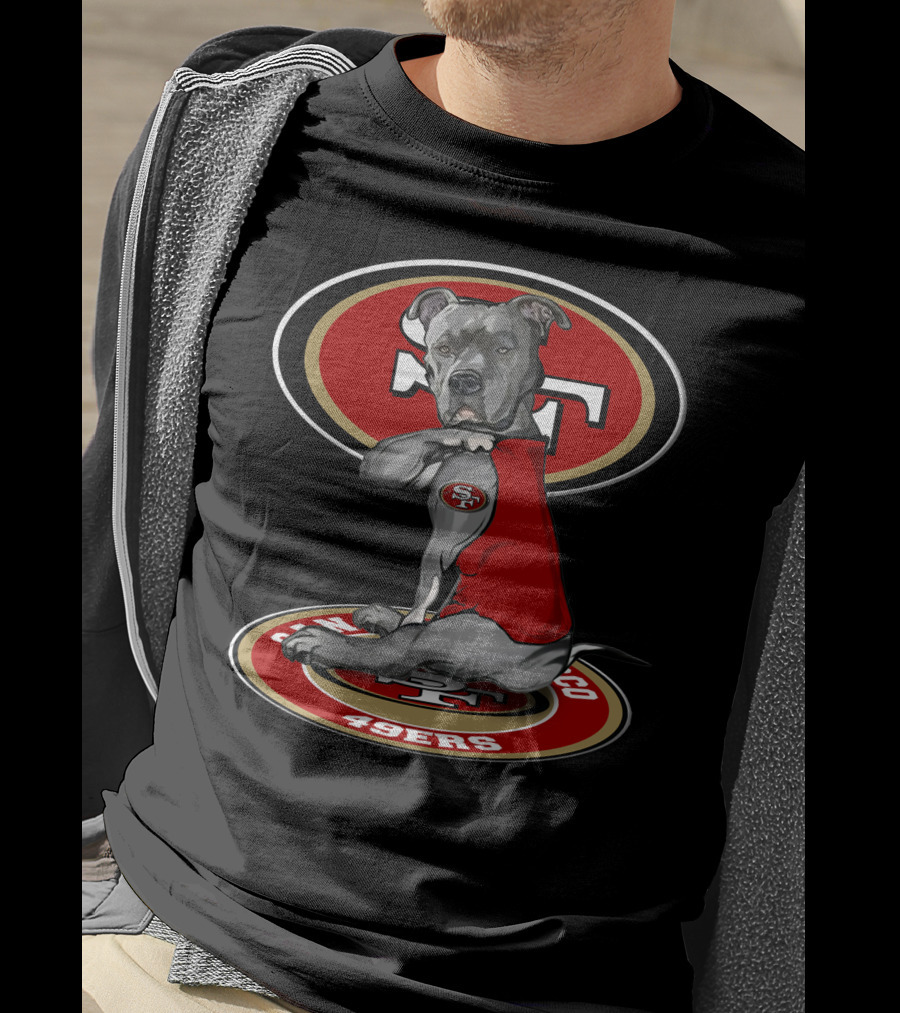 San Francisco 49ers Dog Logo With 28 T-Shirt