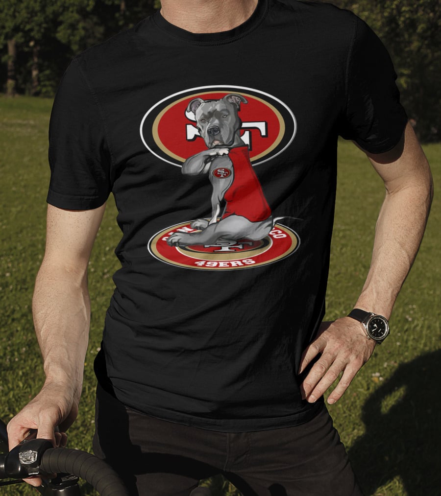 San Francisco 49ers Dog Logo With 28 T-Shirt