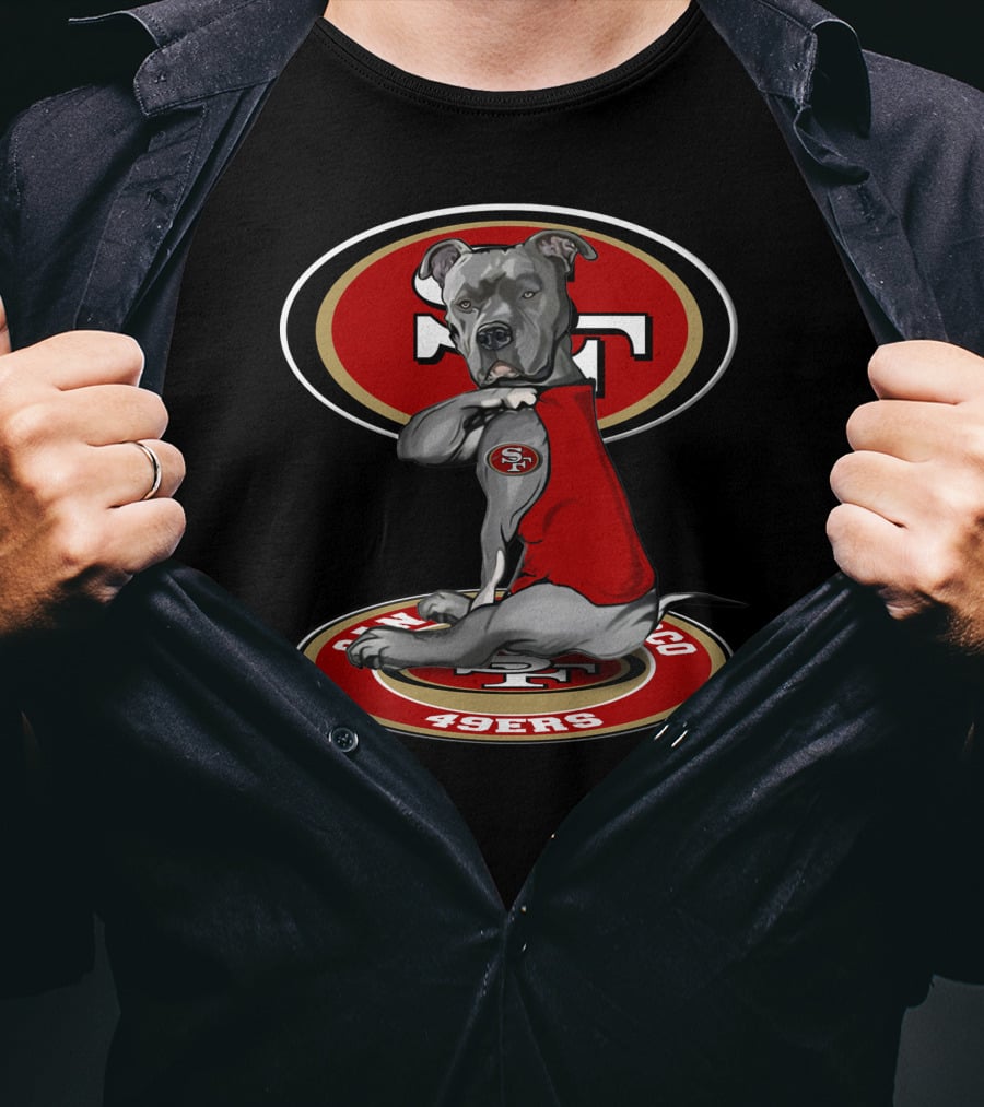 San Francisco 49ers Dog Logo With 28 T-Shirt