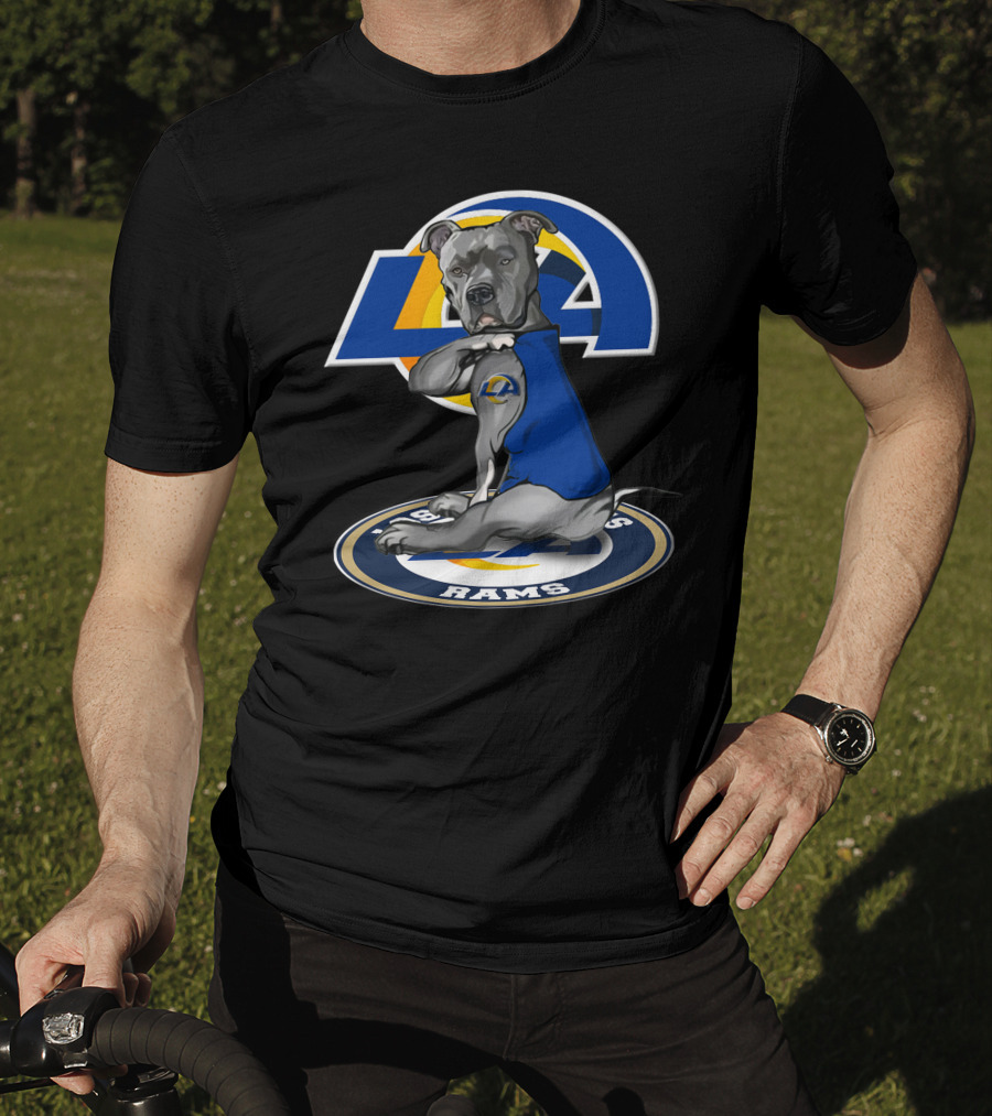LA Rams Dog Mascot 26 Los Angeles Rams T-Shirt