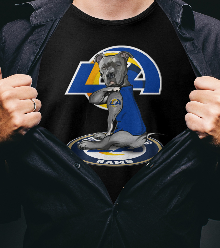 LA Rams Dog Mascot 26 Los Angeles Rams T-Shirt