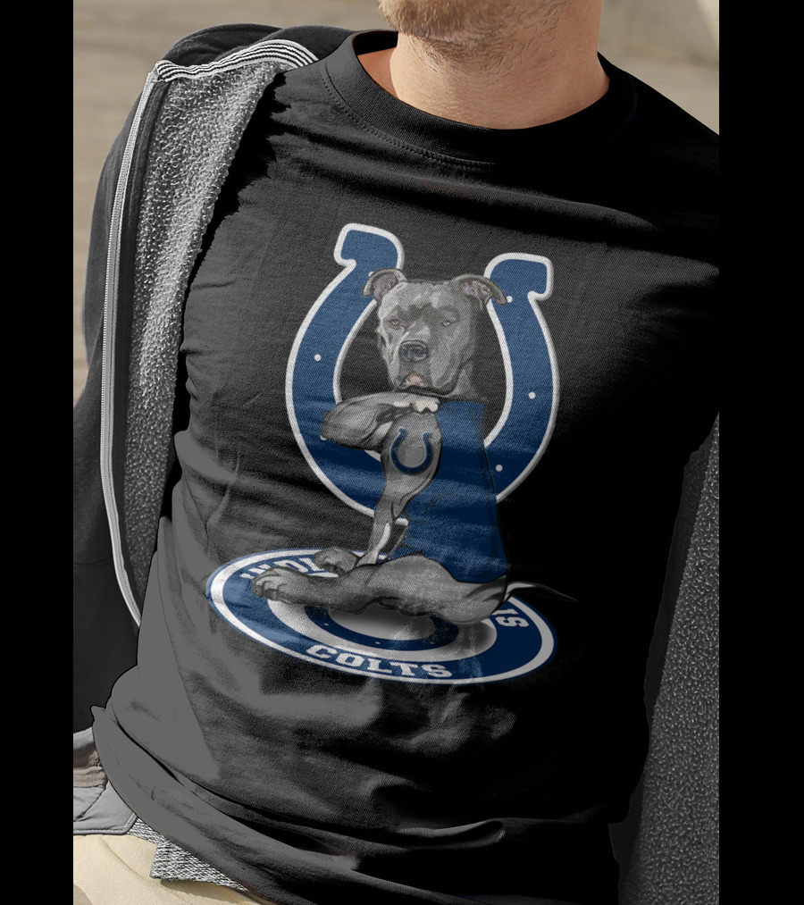 Indianapolis Colts Blue Dog Mascot T-Shirt