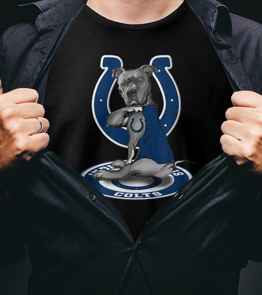 Indianapolis Colts Blue Dog Mascot T-Shirt