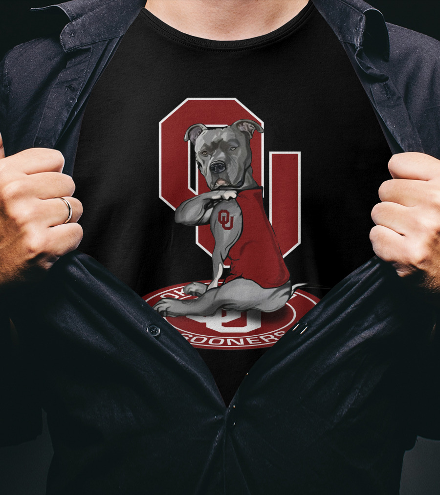 Ou Sooners Dog Mascot With Oklahoma T-Shirt