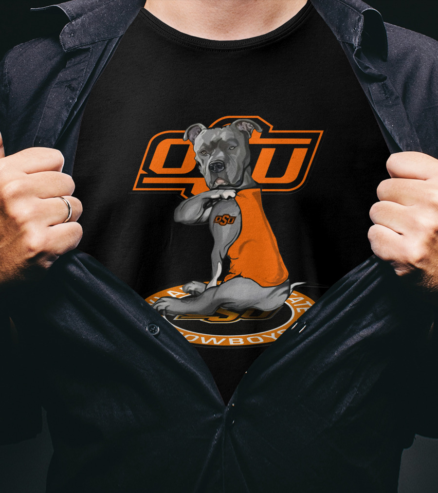 Osu Oklahoma State Cowboys Dog Mascot T-Shirt