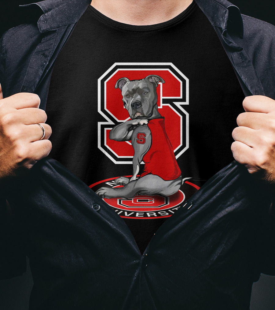Nc State Wolfpack University Bulldog T-Shirt