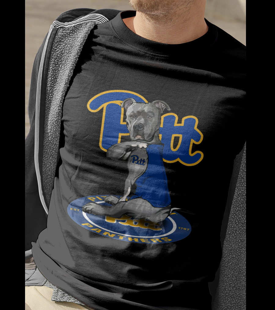 Pitt Panthers 28 Bulldog Logo Est 1787 T-Shirt
