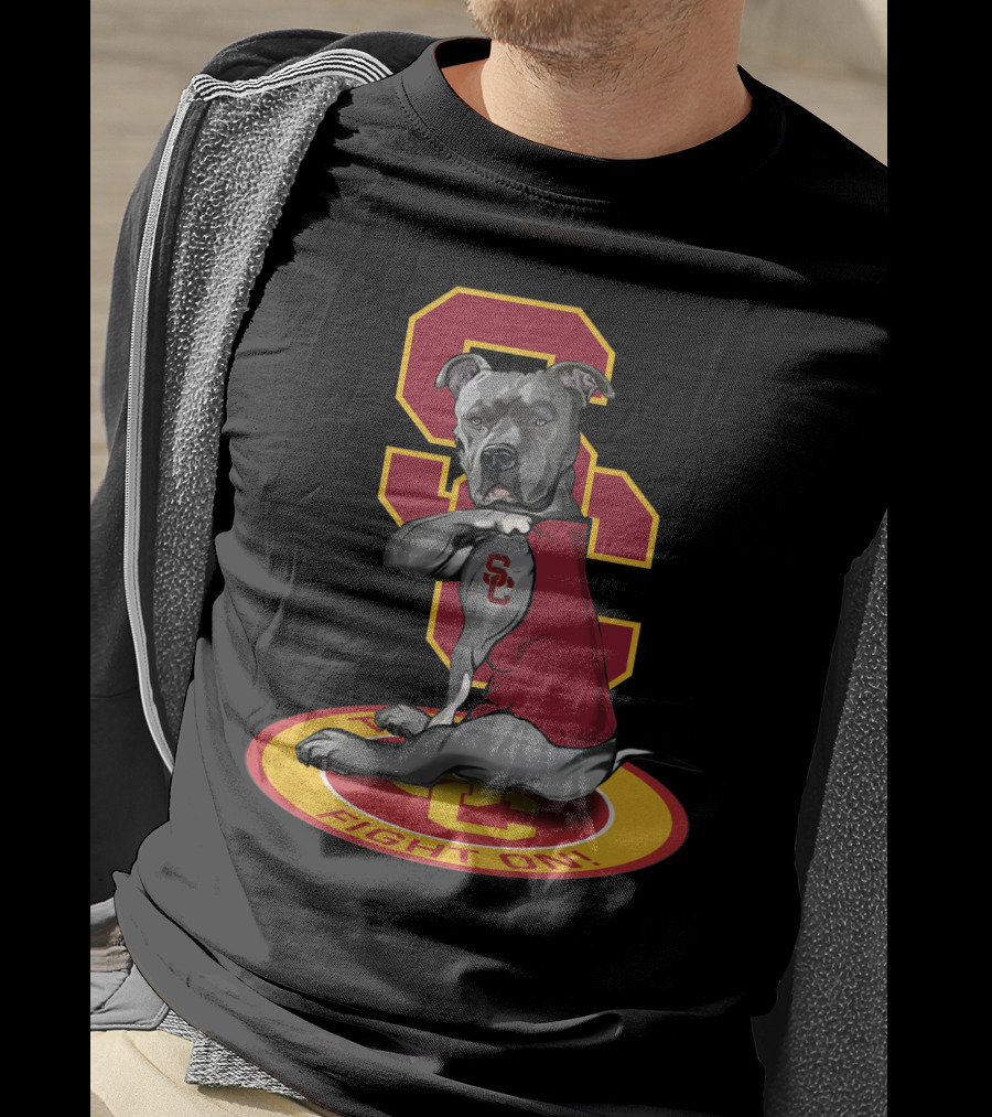 Sc Trojan Dog Fight On! T-Shirt