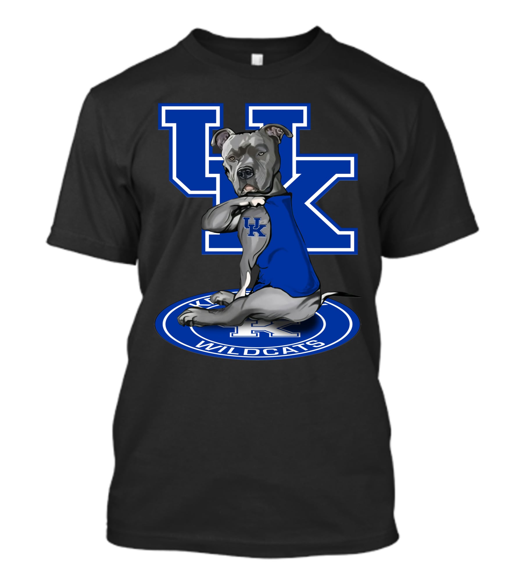 Uk Wildcats Pit Bull Mascot Tattoo Kentucky Wildcats T-Shirt