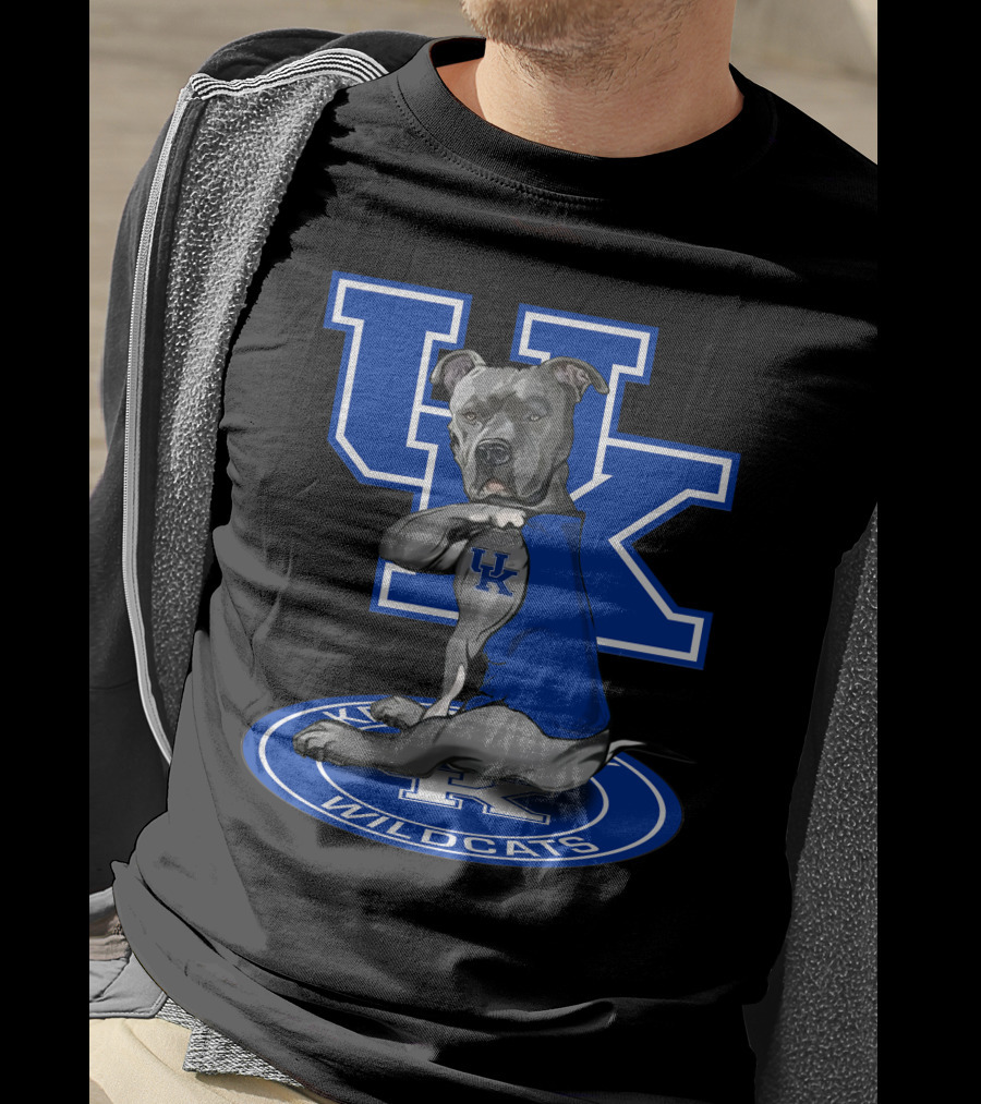Uk Wildcats Pit Bull Mascot Tattoo Kentucky Wildcats T-Shirt