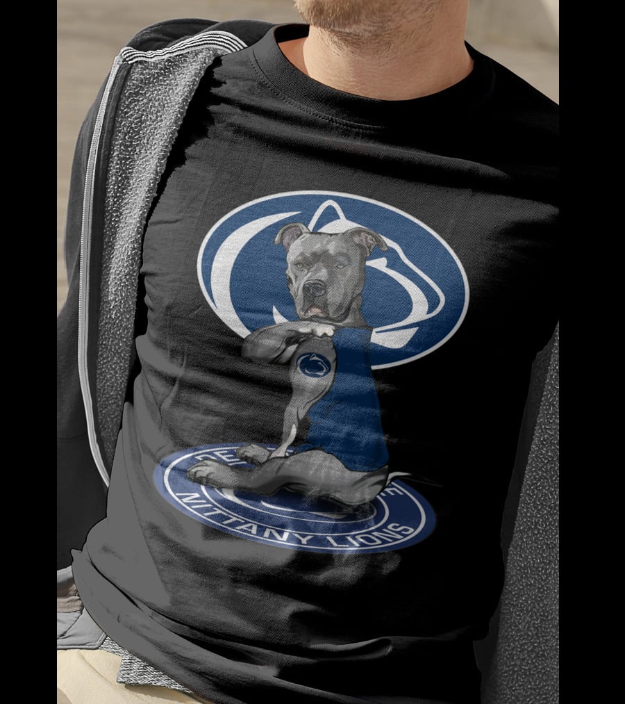 Penn State Nittany Lions Dog With Logo And Jersey T-Shirt