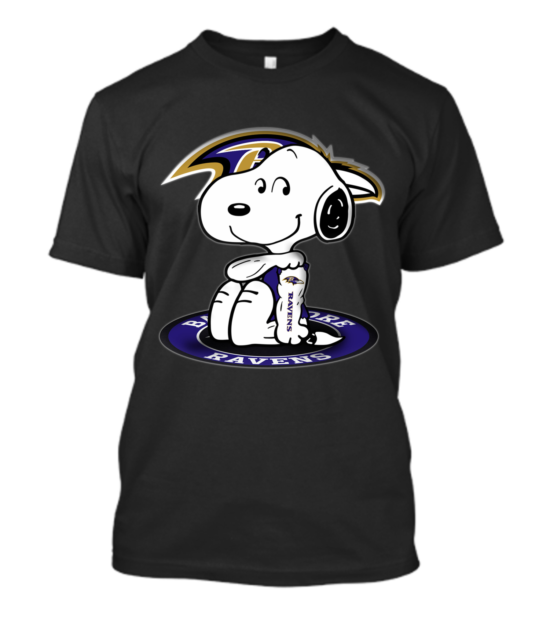 Baltimore Ravens Snoopy Peanuts Football Team T-Shirt