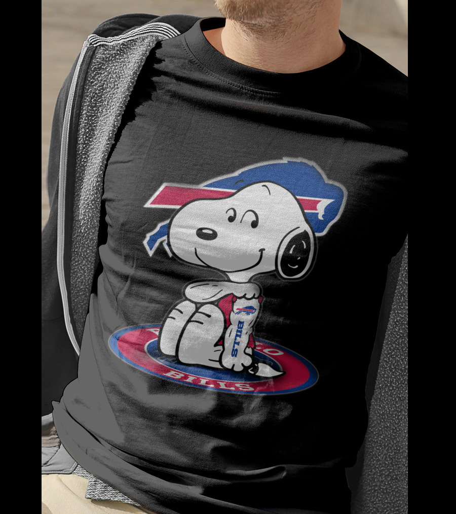 Snoopy Buffalo Bills Nfl Peanuts Collaboration T-Shirt