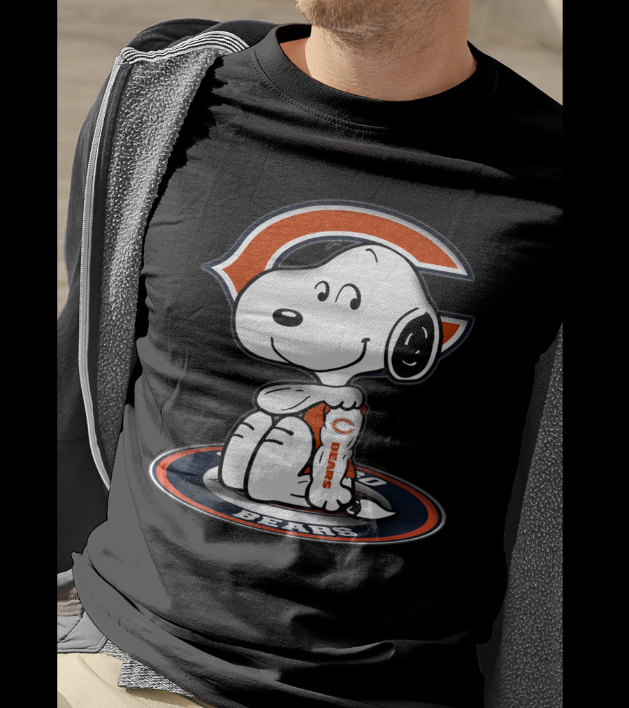 Snoopy Chicago Bears Nfl Fan Art 2006 T-Shirt