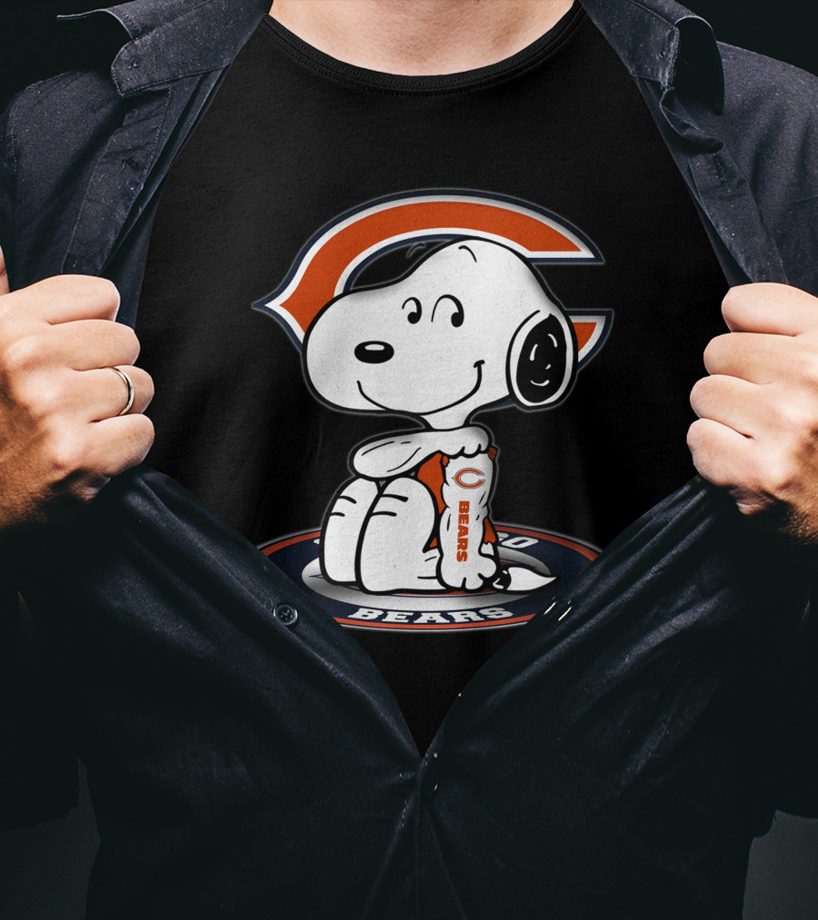 Snoopy Chicago Bears Nfl Fan Art 2006 T-Shirt