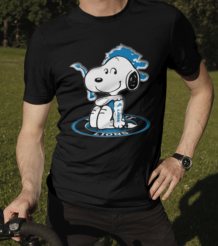 Snoopy Detroit Lions Football Peanuts Nfl Team T-Shirt