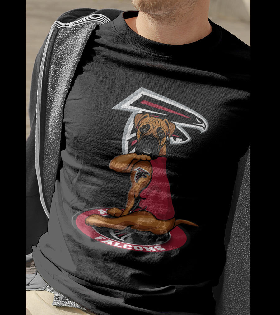 Atlanta Falcons Dog Mascot With Team T-Shirt