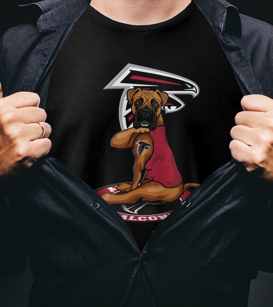 Atlanta Falcons Dog Mascot With Team T-Shirt