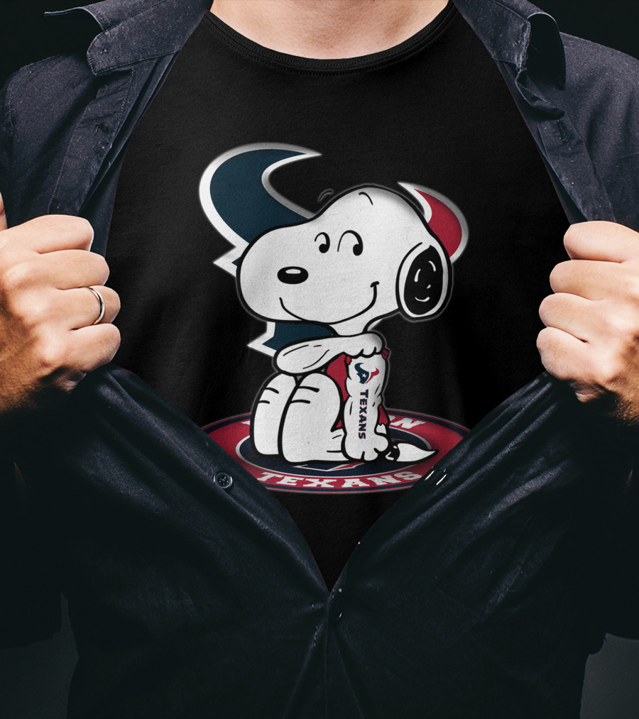 Houston Texans Snoopy Football Fan T-Shirt