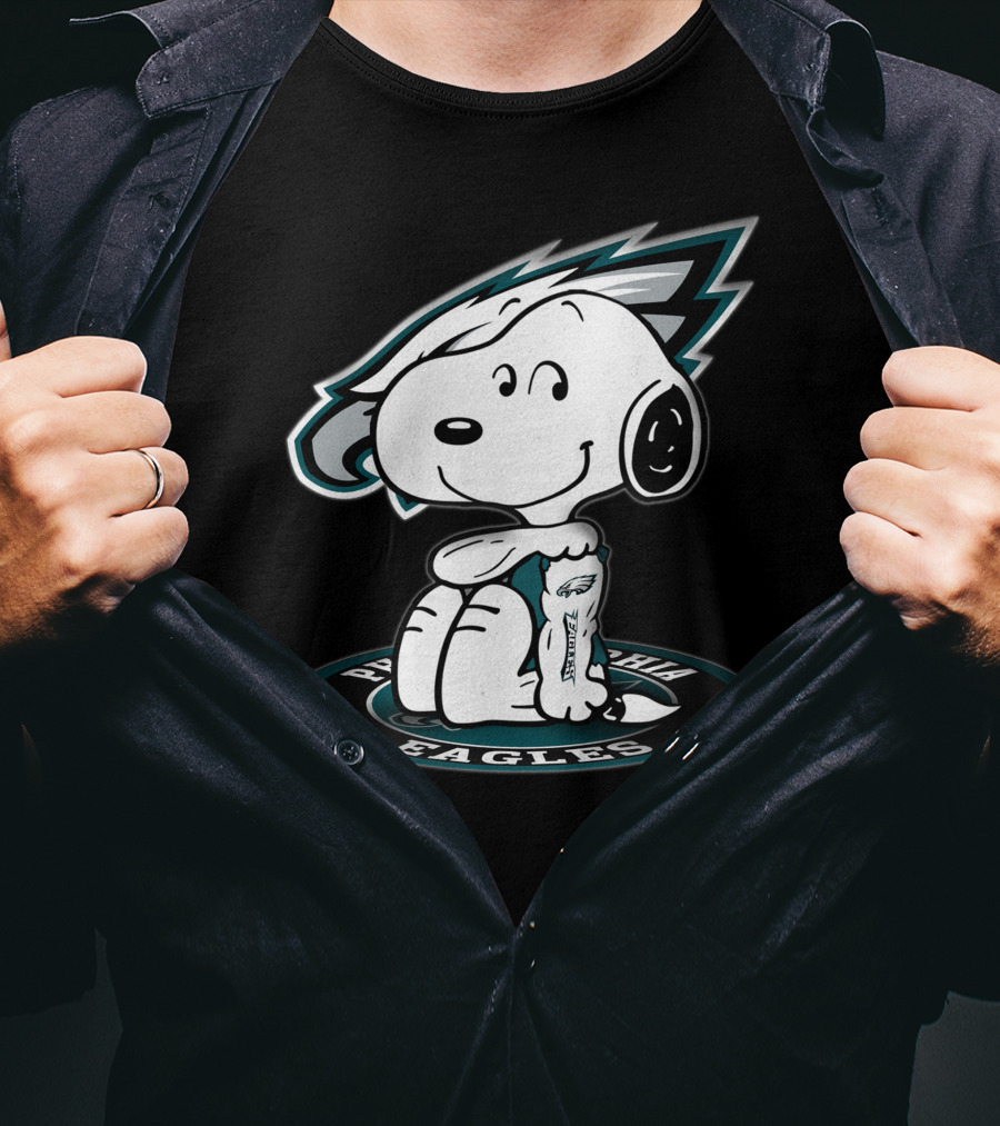 Snoopy Tattoo Philadelphia Eagles T-Shirt