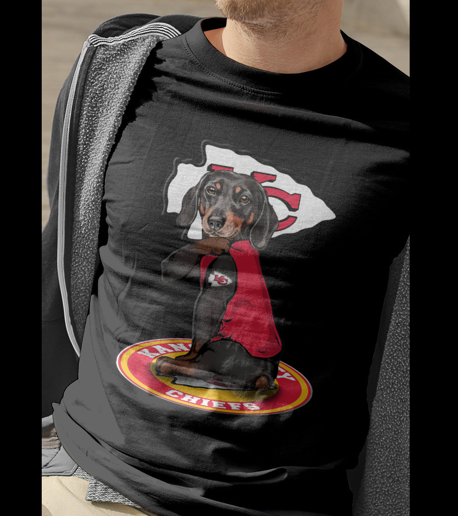 Kansas City Chiefs Dachshund Nfl Fan Gear T-Shirt
