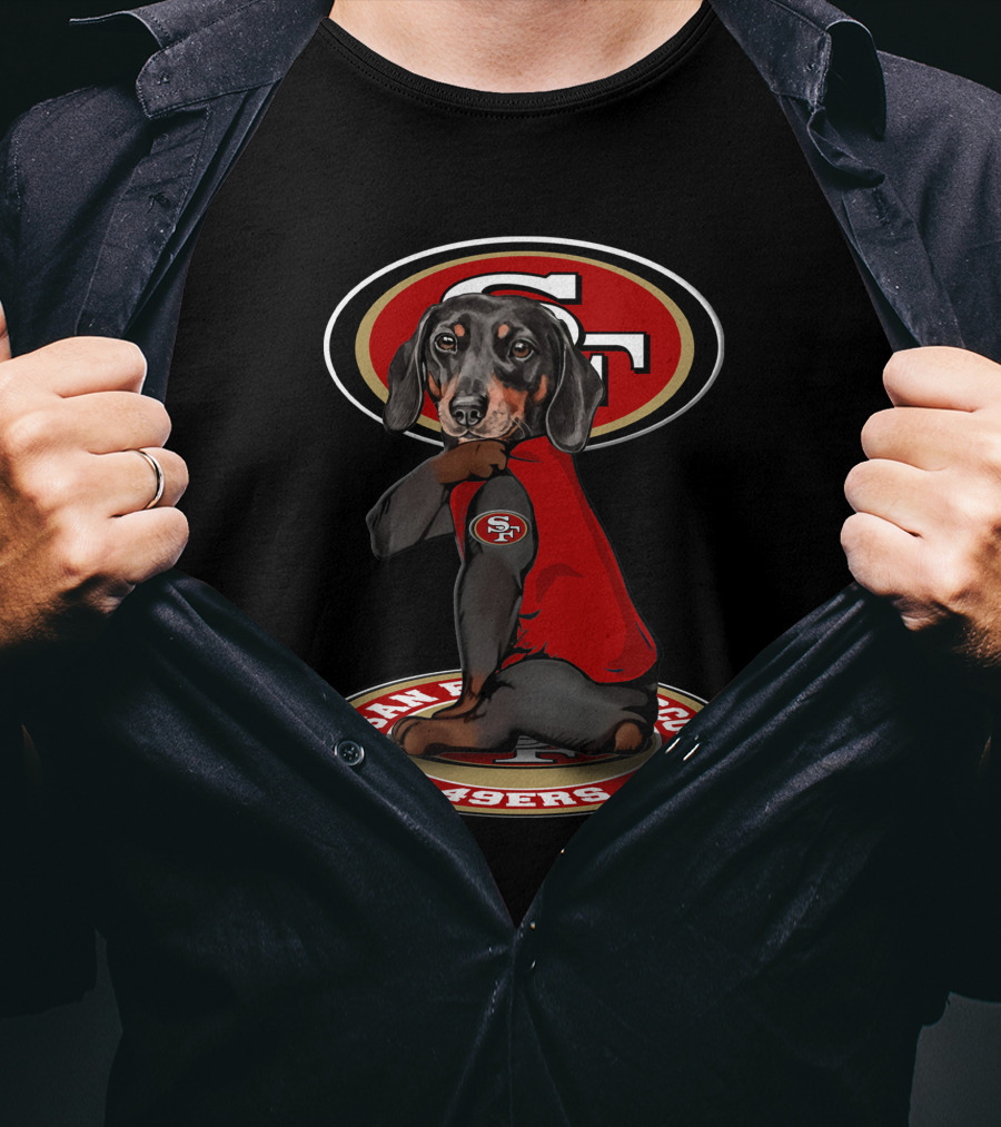 San Francisco 49ers Dachshund Dog Mascot T-Shirt