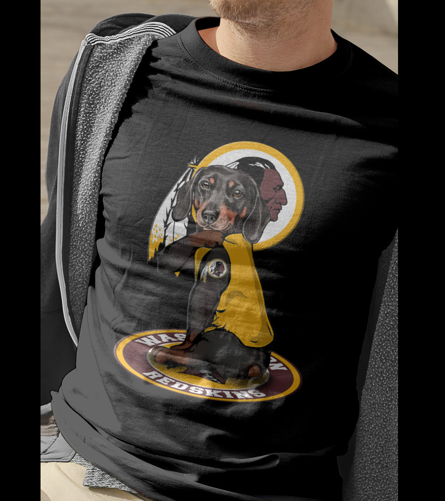 Washington Redskins Dachshund T-Shirt