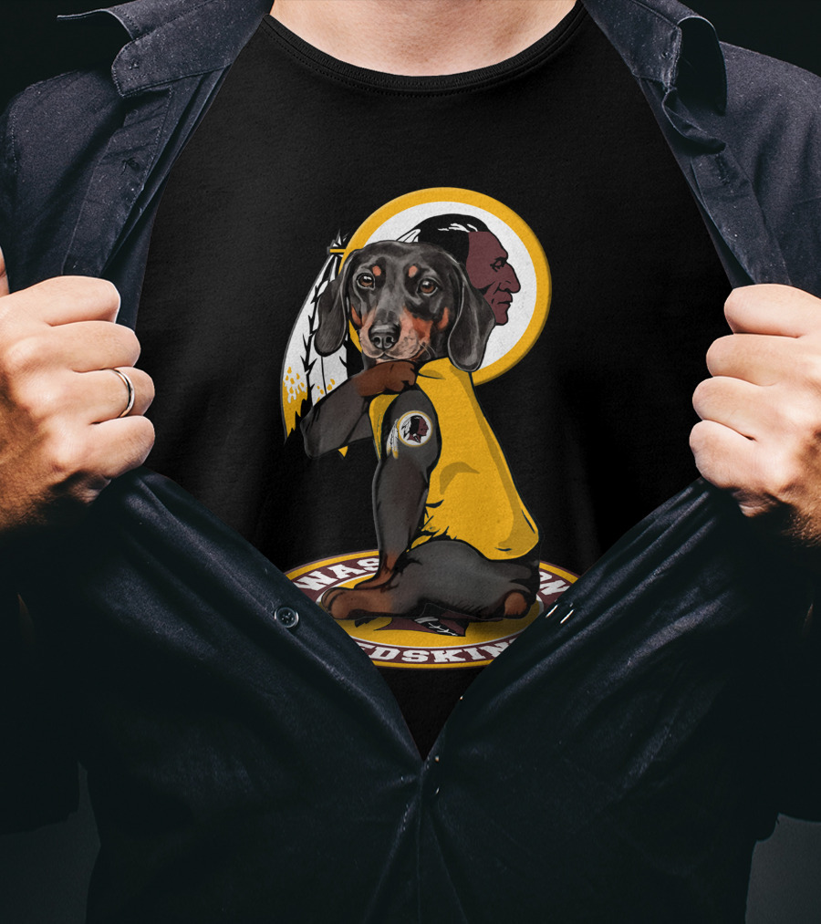 Washington Redskins Dachshund T-Shirt