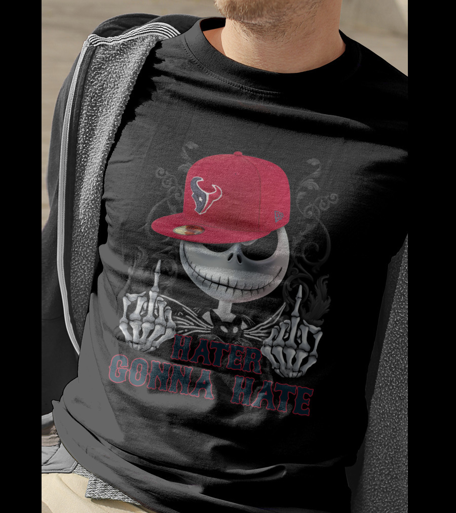 Hater Gonna Hate Houston Texans Jack Skellington T-Shirt
