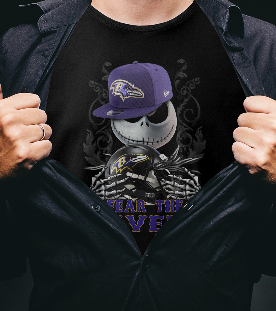 Fear The Ravens Baltimore Ds001-03 T-Shirt