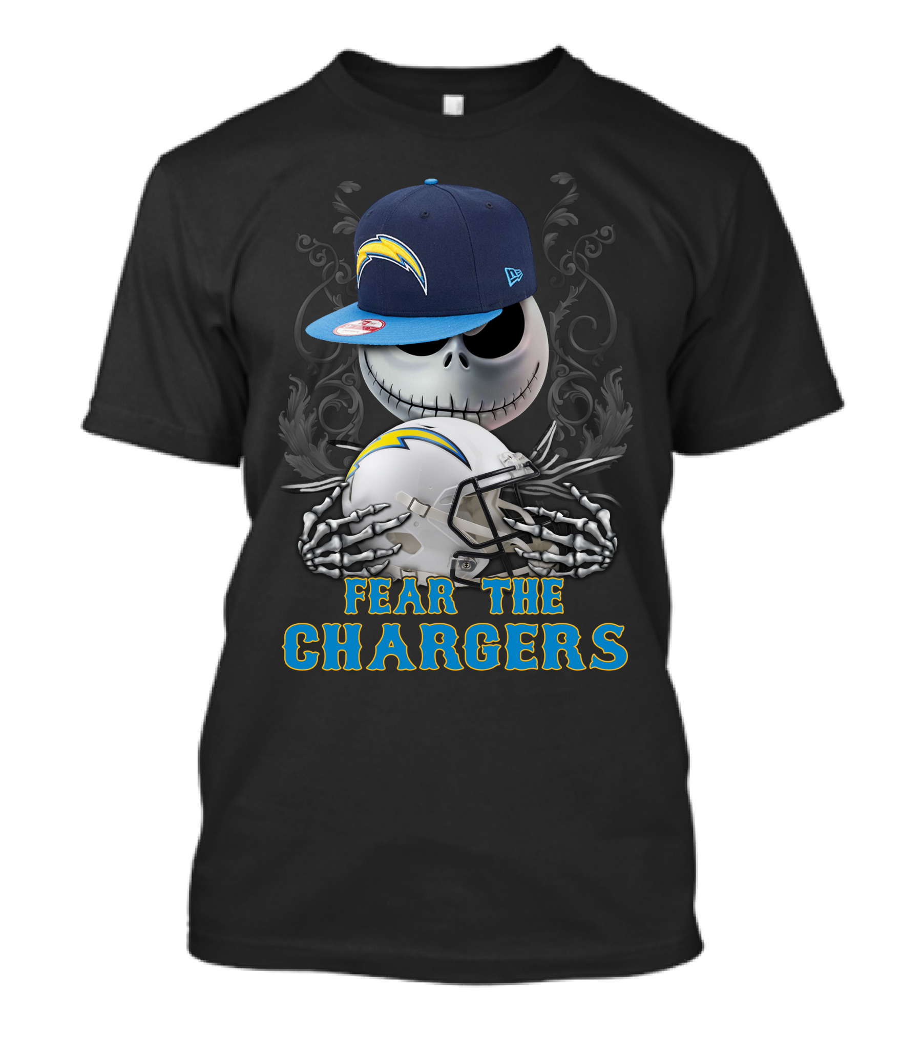 Fear The Chargers Los Angeles Ds001-27 T-Shirt