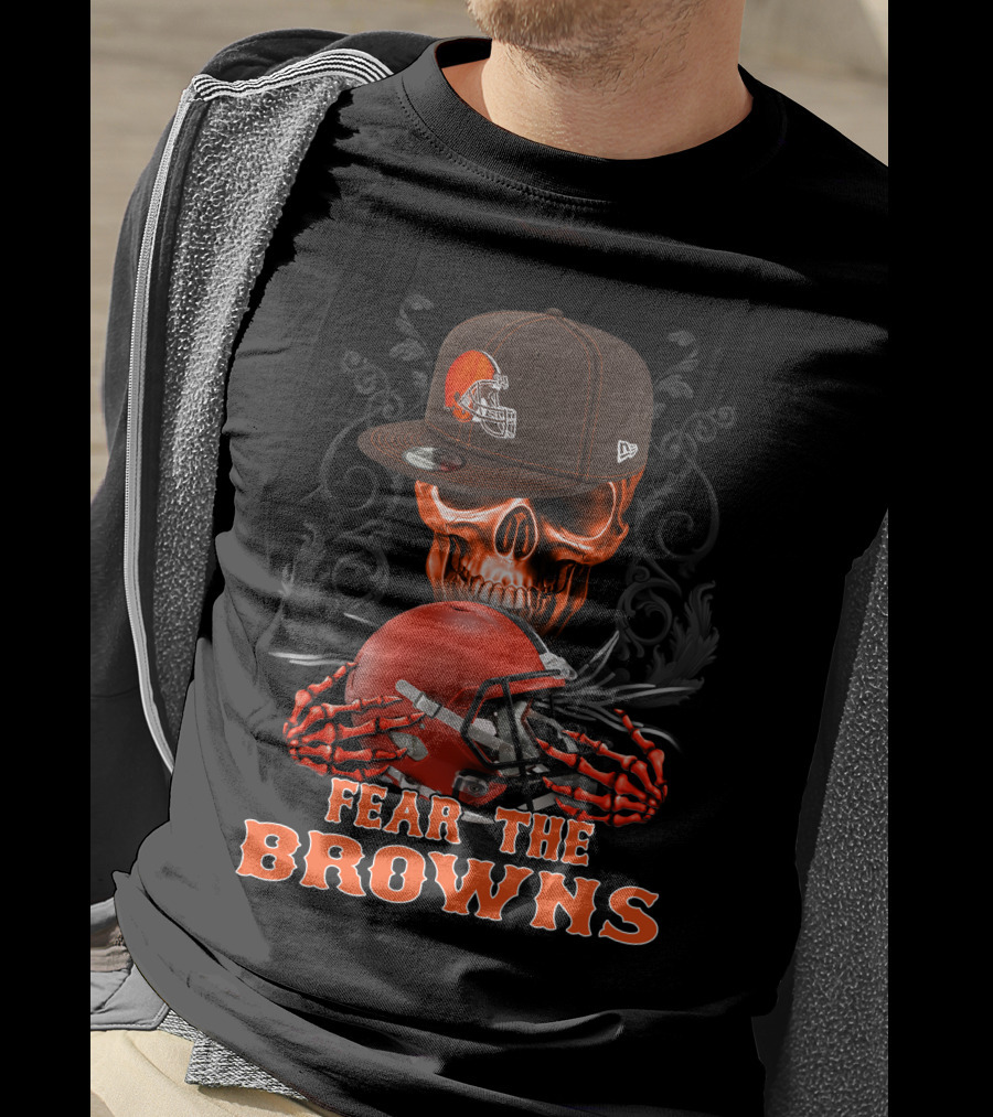 Fear The Browns Cleveland Browns Ds002-08 T-Shirt