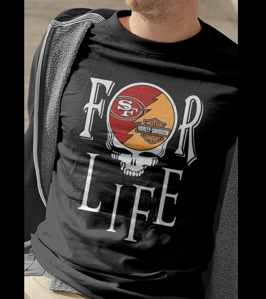 For Life San Francisco 49ers Harley Davidson Nfl T-Shirt
