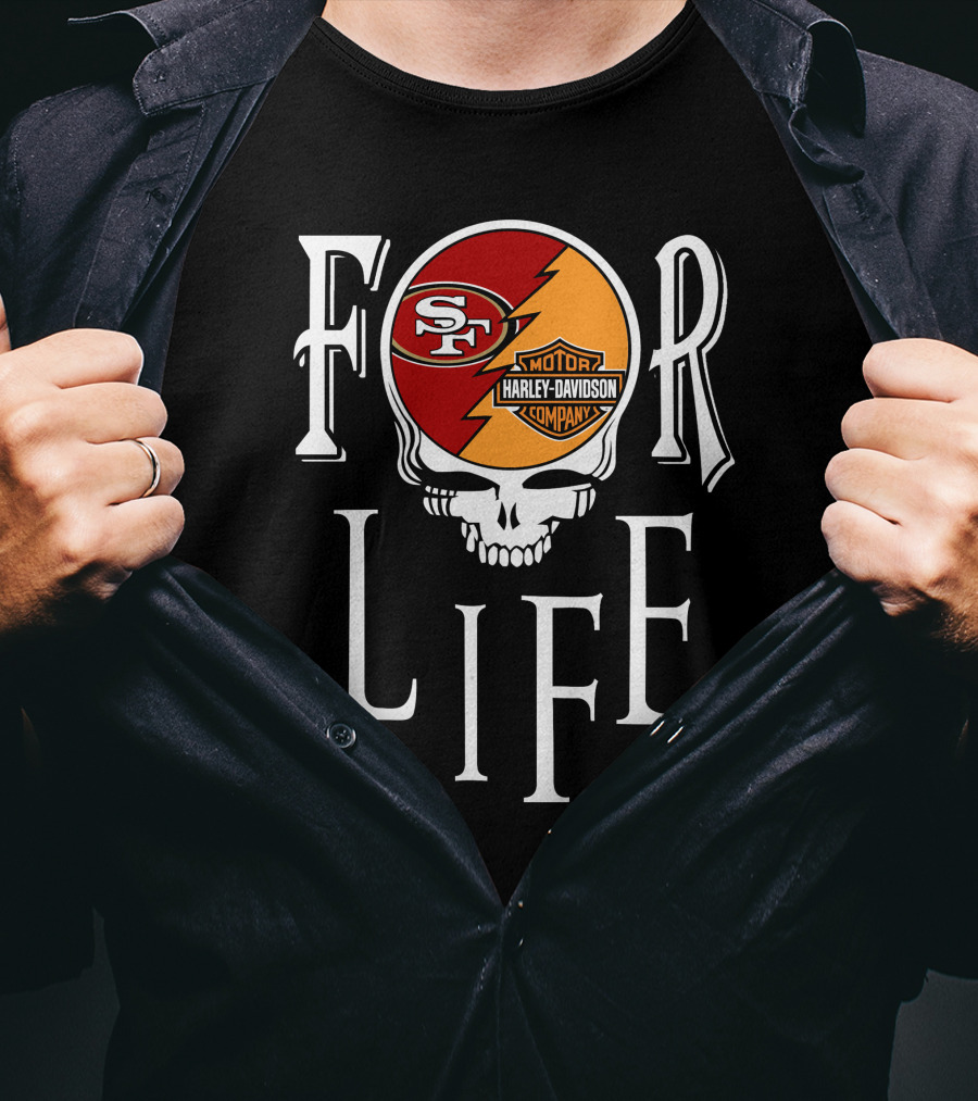 For Life San Francisco 49ers Harley Davidson Nfl T-Shirt