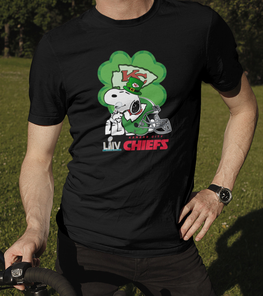 KC Chiefs St. Patrick's Day LIV Snoopy Shamrock T-Shirt